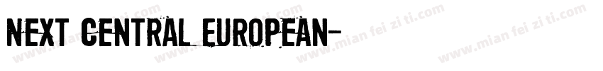 Next Central European字体转换